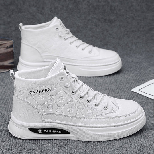 Damen Modische High-Top Sneakers mit atmungsaktiver Oberflächenstruktur R&B