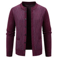 Herren Strickjacke mit modernem Rautenmuster