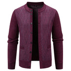 Herren Strickjacke mit modernem Rautenmuster