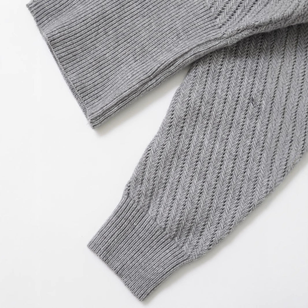 Damen Pullover im strukturierten Strickdesign R&B