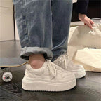Damen modische Plateau-Sneaker mit trendigem Design und rutschfester Sohle R&B