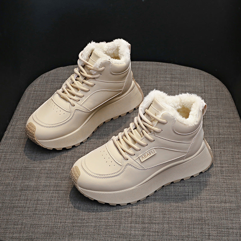 Damen Winter Sneaker mit kuscheligem Innenfutter und rutschfester Sohle R&B
