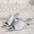 Damen Elegante Slingback-Mules mit spitzem Zehenbereich R&B