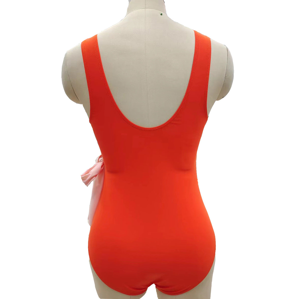 Damen Eleganter Wickelbadeanzug mit asymmetrischem Schnitt R&B