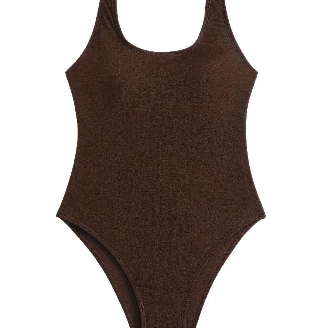 Damen Einteiler Badeanzug mit elegantem Rücken-Detail R&B