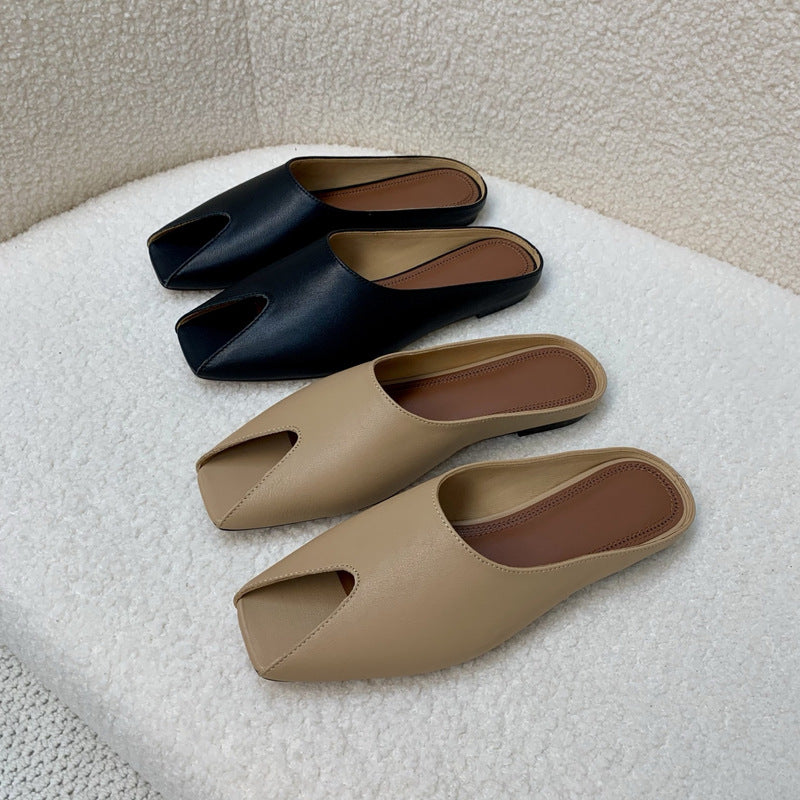 Damen Offene Mules mit elegantem Schnitt