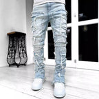 Herren modische Zerrissene Skinny Jeans im lässigen Street-Style R&B