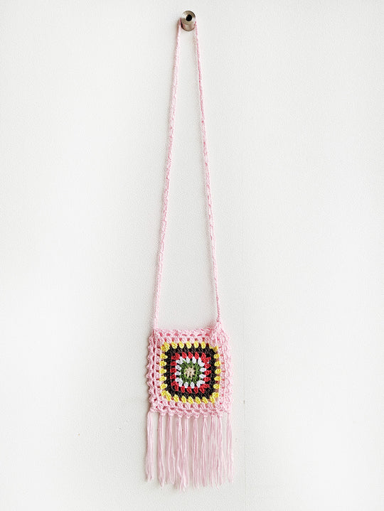 Damen Handgefertigte Häkel Tasche R&B