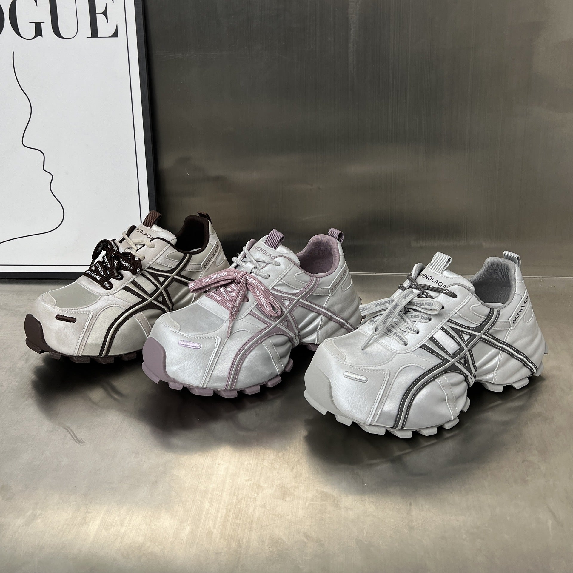 Damen Sportliche Lauf-Schuhe mit robustem Profil und atmungsaktivem Obermaterial R&B