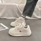 Damen Modische Plateau Sneakers mit dämpfender Sohle und robustem Design