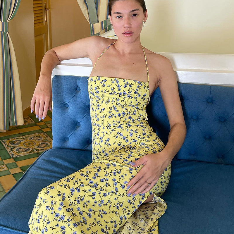 Damen Maxikleid mit floralem Muster R&B