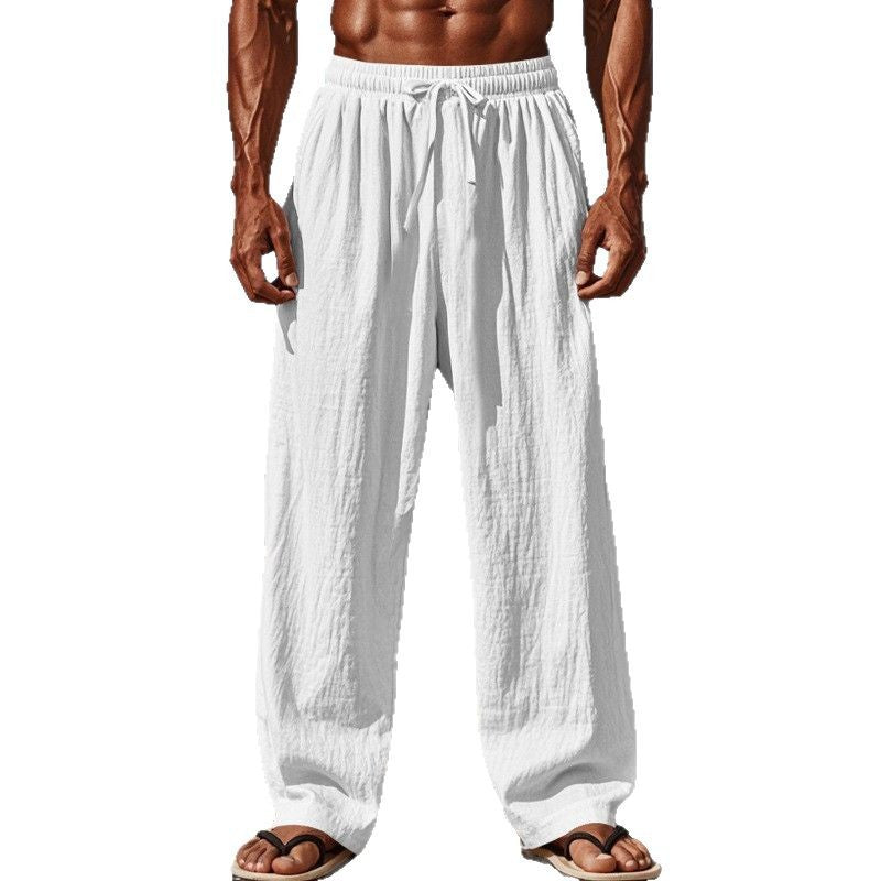 Herren lockere Strandhose mit elastischem Bund und seitlichen Eingrifftaschen R&B