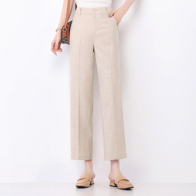Damen Weite Pantoletten High Waist Schnitt
