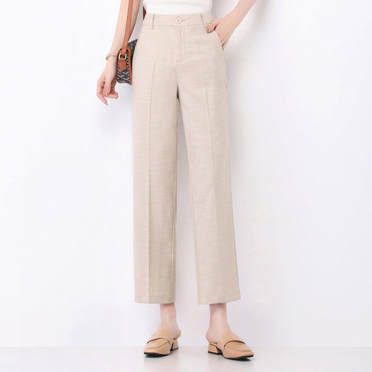 Damen Weite Pantoletten High Waist Schnitt