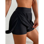 Damen Sportliche Shorts mit hohem Bund und lockerem Schnitt R&B