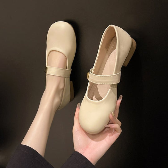 Damen elegante Ballerinas mit dekorativem Riemen R&B