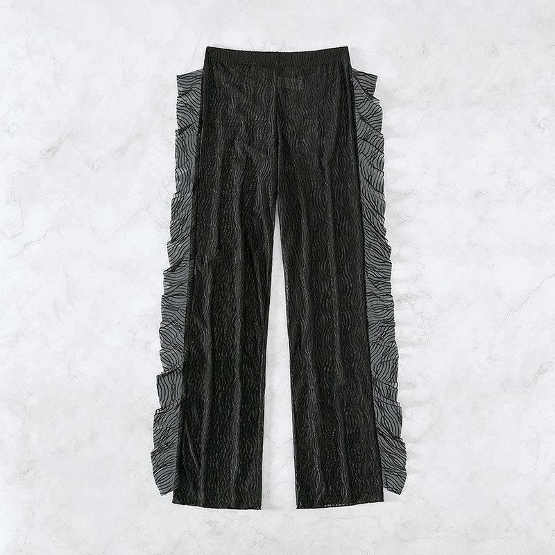 Damen Transparente Rüschenschlupfhose R&B
