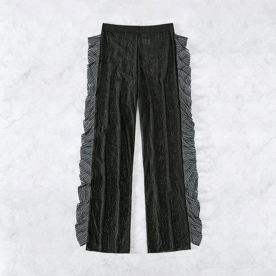 Damen Transparente Rüschenschlupfhose R&B