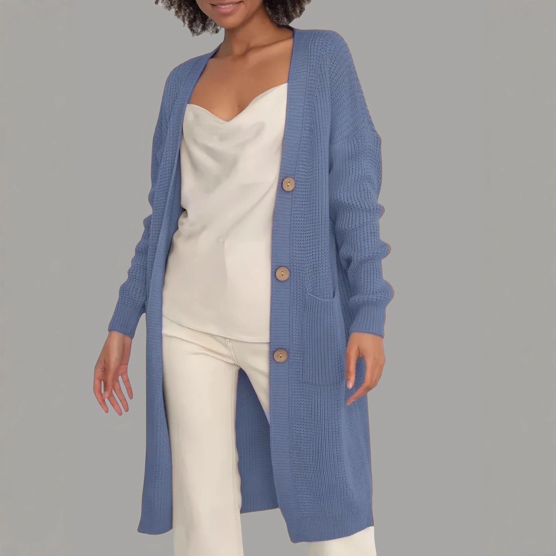 Damen Strickjacke mit hochwertigen Knöpfen R&B