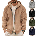 Herren Fleece-Hoodie mit praktischen Taschen R&B