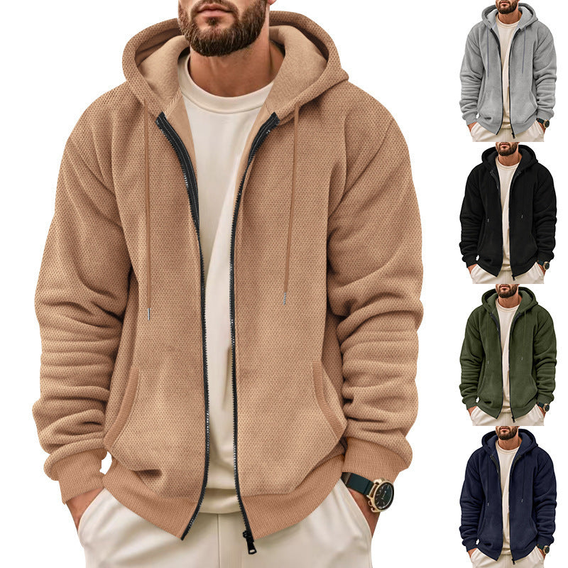 Herren Fleece-Hoodie mit praktischen Taschen R&B