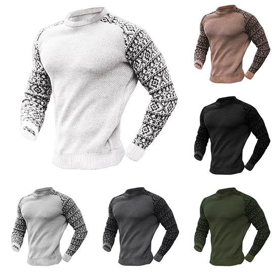 Herren Strickpullover mit grafischem Muster und strukturiertem Design R&B