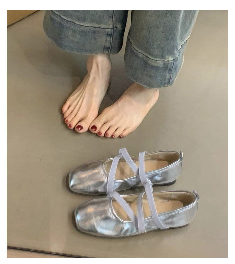 Damen Ballerinas mit R&Brnem Riemchendesign und komfortabler Sohle R&B
