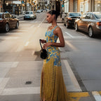Damen Maxikleid mit elegantem Fransen-Design