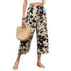 Damen Stylische, weite Blumenhose R&B