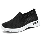 Damen Komfortable Slip-On Freizeitschuhe mit atmungsaktivem Netzdesign
