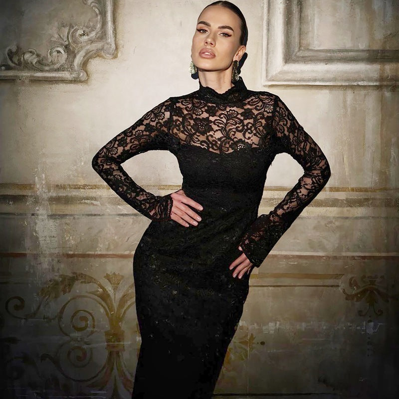 Damen Spitzenkleid R&B