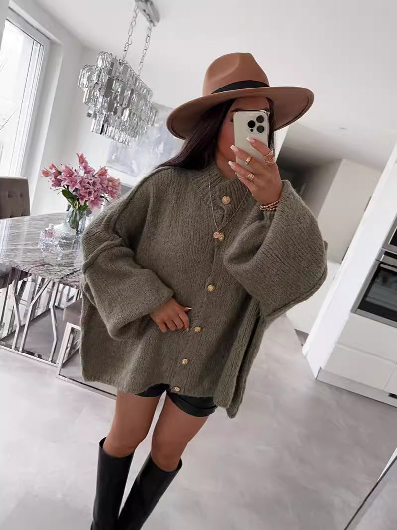 R&B | Bequeme Oversize Strickjacke für Frauen