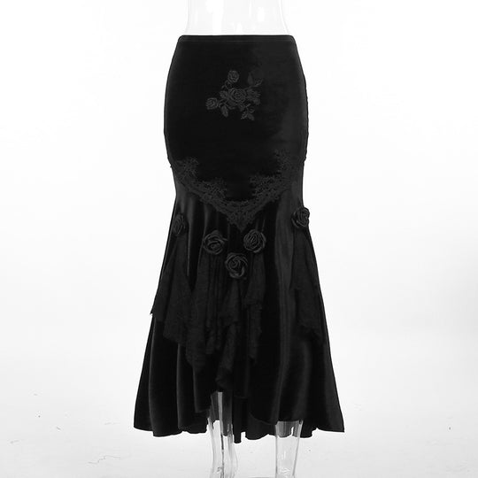 Damen figurbetonte Bluse mit Rüschendetails und Schnürung R&B