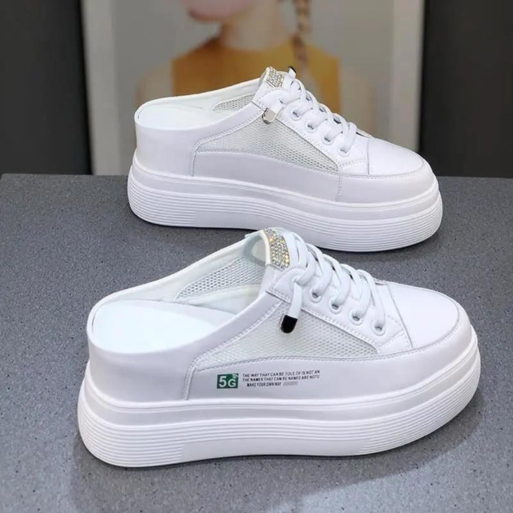 Damen Plateausneaker mit atmungsaktiver Mesh-Oberfläche R&B