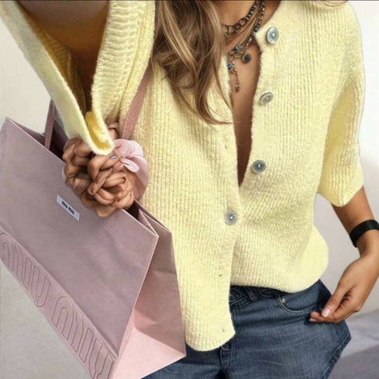 Damen lässige Kurzarmbluse R&B