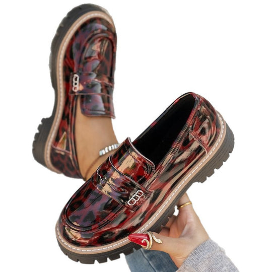 Damen Modische Loafers mit komfortablem Plateau und eleganter Sohle R&B
