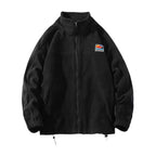 Herren Fleecejacke mit hohem Kragen und praktischen Taschen R&B