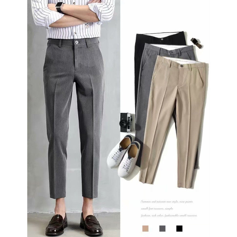 Herren klassische Chino-Hose mit eleganter Passform und subtilen Details