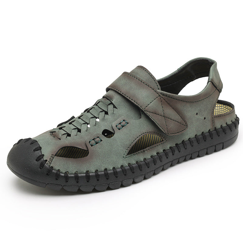 Herren Komfortable Leder-Sandalen mit rutschfester Sohle R&B