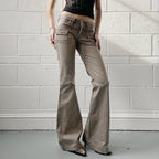 Damen Flared Cargo-Hose mit modischem Schnitt und praktischen Taschen R&B