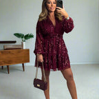 Damen Glänzendes und elegantes Kleid mit Pailletten R&B
