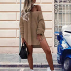 Damen Oversized Strickpullover im lässigen Design R&B