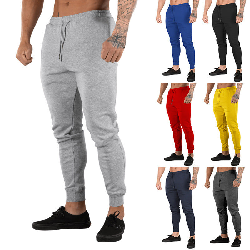 Herren Sportliche Jogginghose mit schmalem Schnitt und verstellbarem Kordelzug R&B