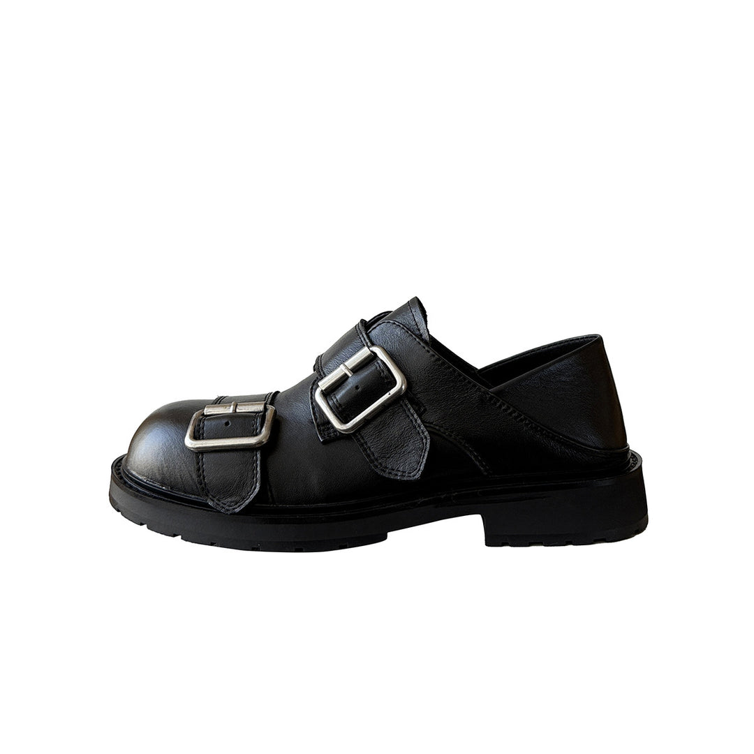 Damen Komfortable Schnürschuhe mit doppeltem Riemen und robustem Profil R&B