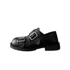 Damen Komfortable Schnürschuhe mit modischem Doppelschnallenverschluss