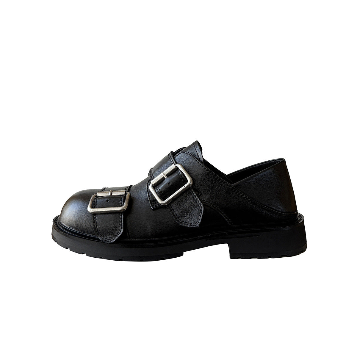Damen Komfortable Schnürschuhe mit modischem Doppelschnallenverschluss