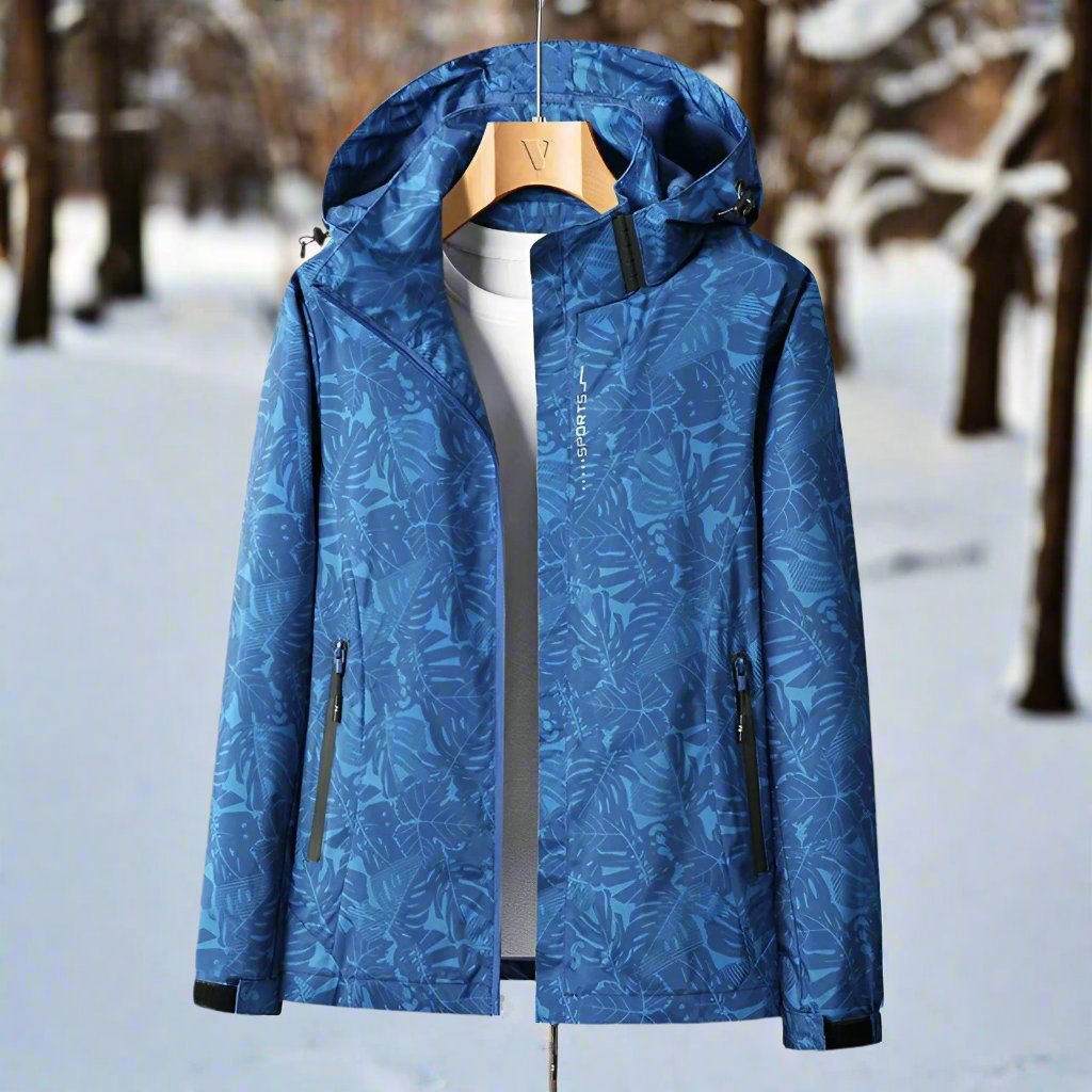 R&B | Regenjacke - Leichtes Material - Kapuze & Reißverschluss - Verstellbare Bündchen
