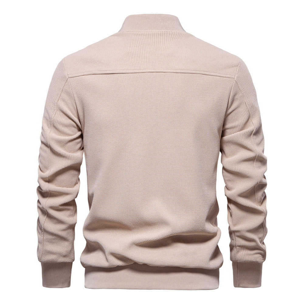 Herren modische Sportjacke mit atmungsaktivem Strukturdesign