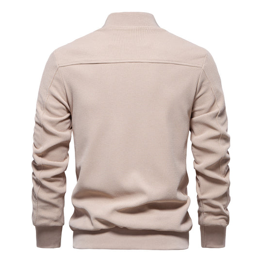 Herren modische Sportjacke mit atmungsaktivem Strukturdesign R&B