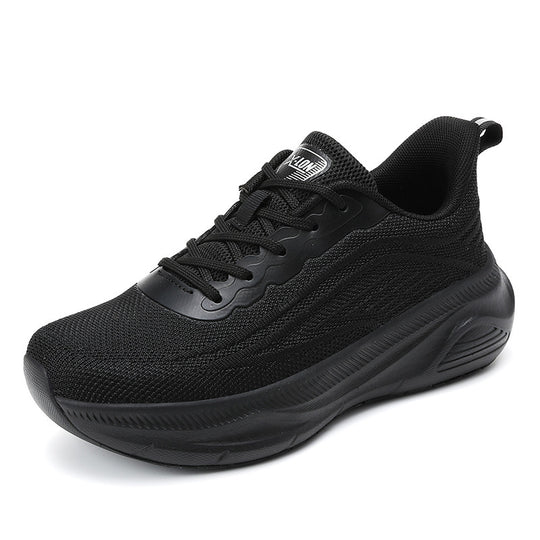Damen nan atmungsaktive Lauftrainer mit dicker dämpfender Keilsohle und Komfort-Fußbett R&B